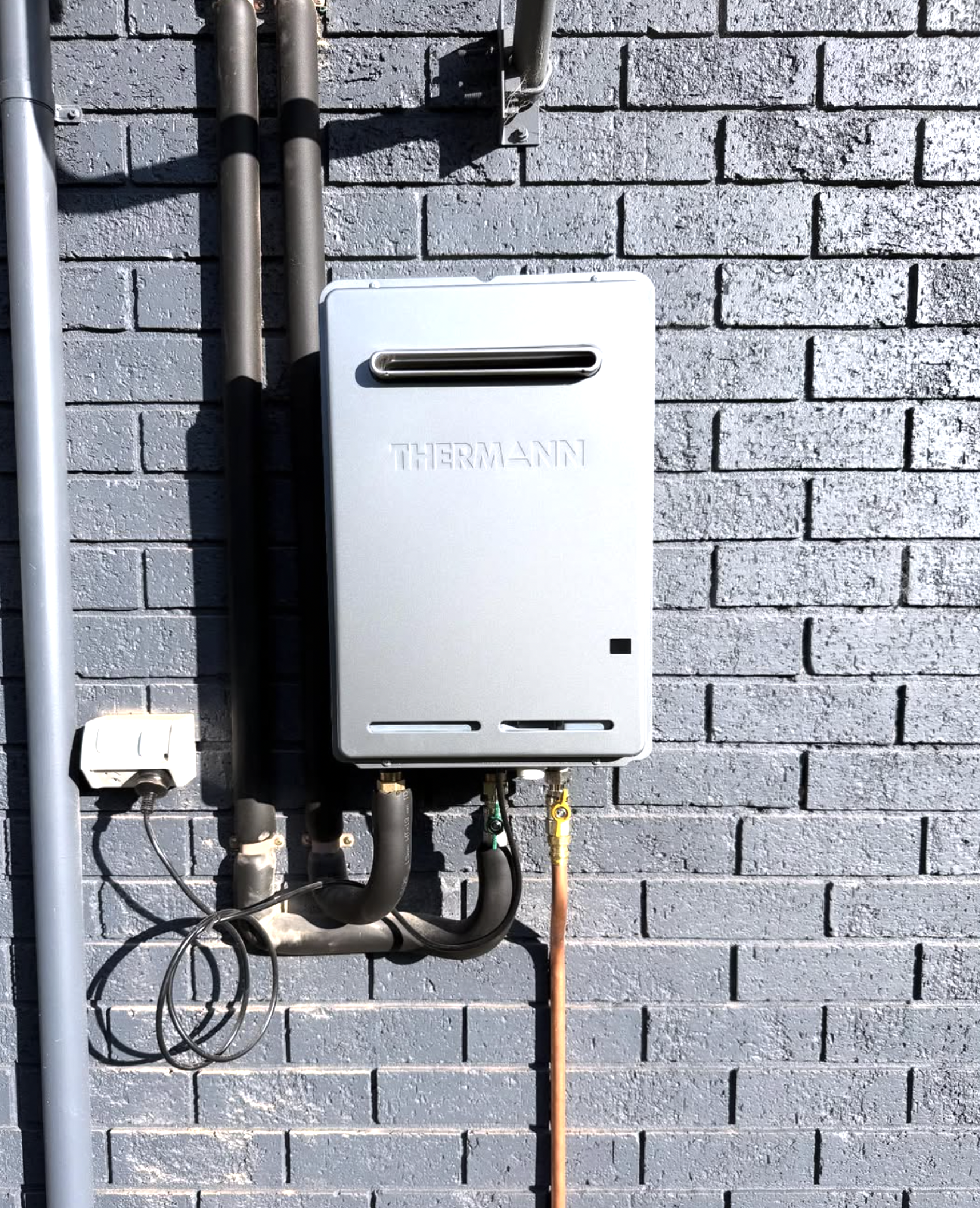 Thermann hot water system install